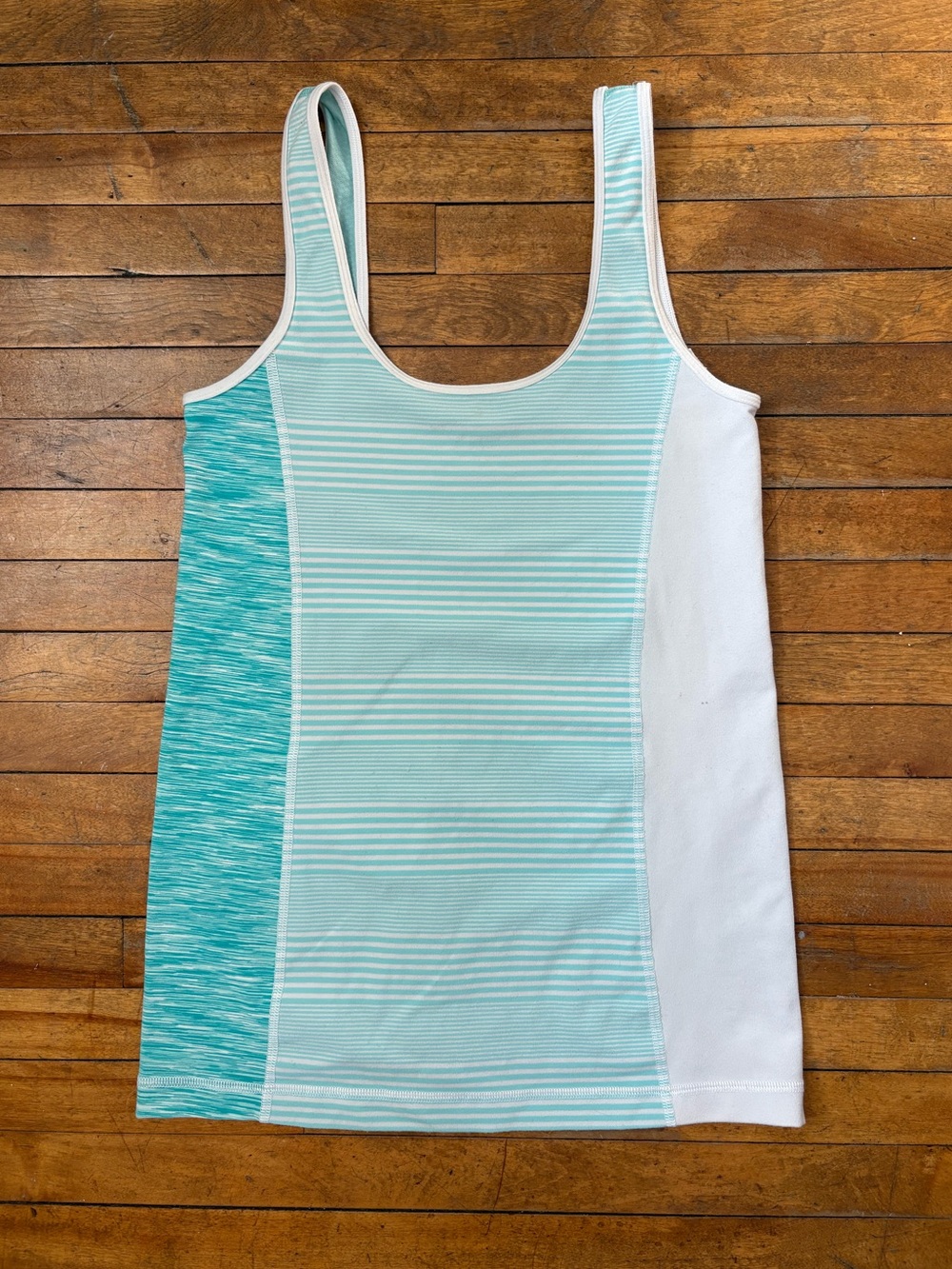 Lululemon Tank Top Blue and White Stripes
